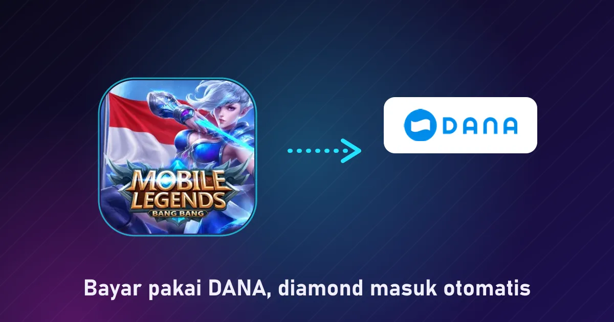 Bayar pakai DANA, diamond masuk otomatis, panduan cara topup game di dana