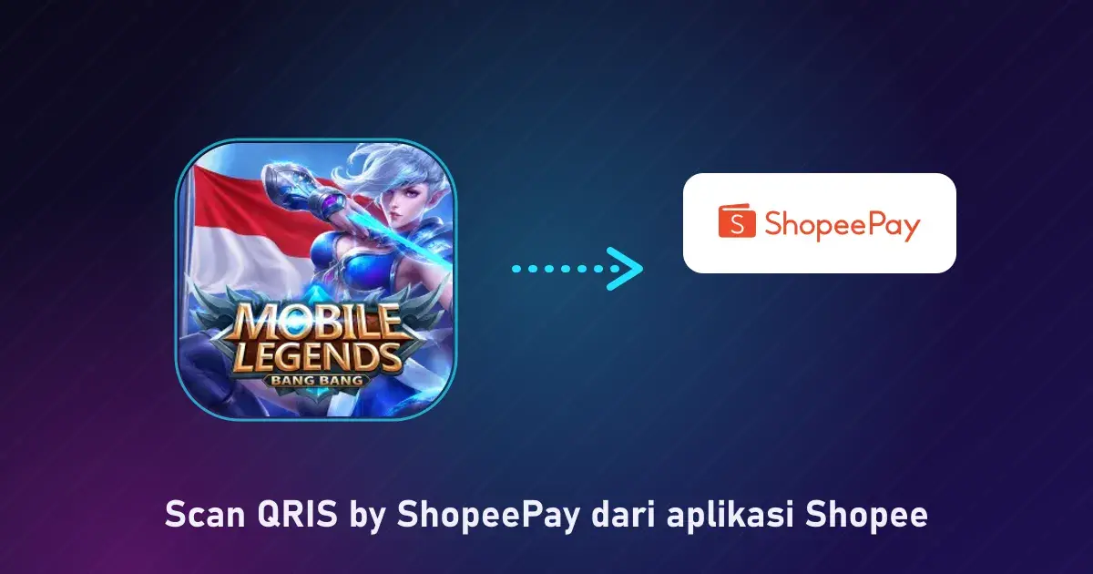 Scan QRIS by ShopeePay dari aplikasi Shopee, panduan cara topup game di shopeepay