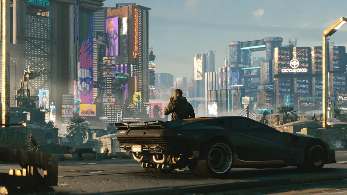 Night City di Cyberpunk 2077 Update 2.5 dengan mod support dan DLSS 4.5