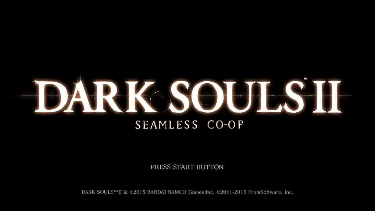 Layar judul Dark Souls 2 Seamless Co-op
