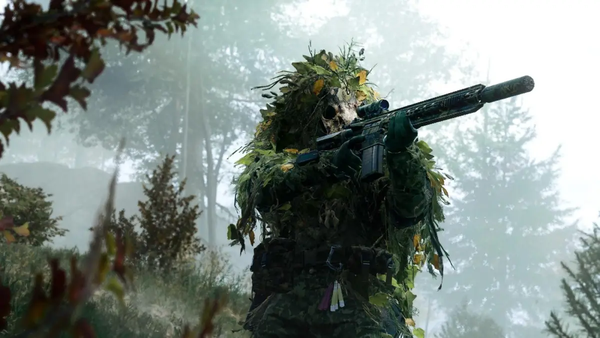 Operator bersembunyi di hutan DMZ Modern Warfare 4