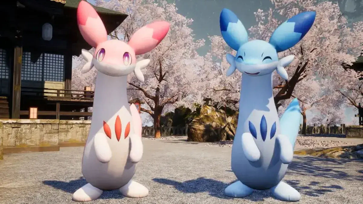 Dua Pal bernuansa sakura, ilustrasi pals baru Palworld