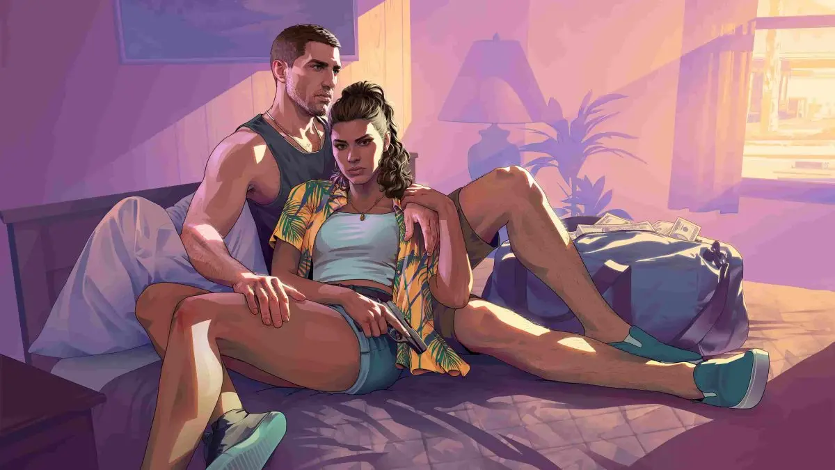 Pre-order GTA 6 naik setelah launch trailer, key art Jason dan Lucia