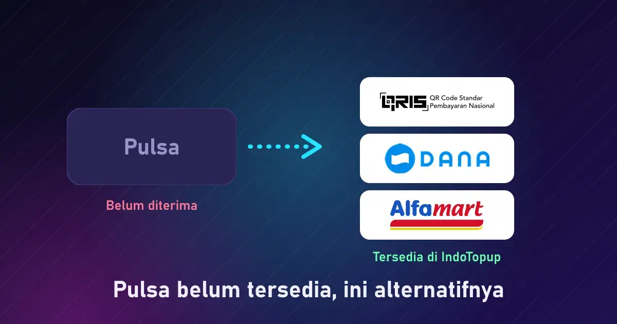 Pulsa belum tersedia, ini alternatifnya, panduan topup game bayar pake pulsa