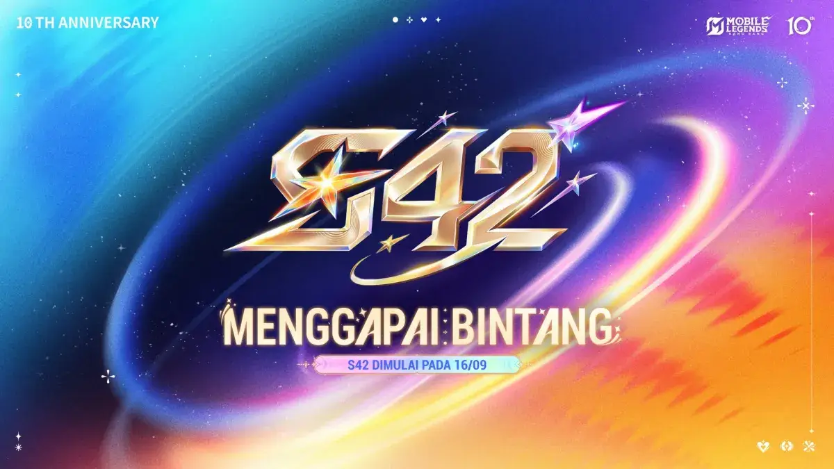 Poster Season 42 yang membawa reset urutan rank Mobile Legends
