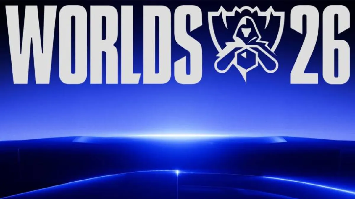 Logo Worlds 26 untuk Worlds 2026 Swiss Stage