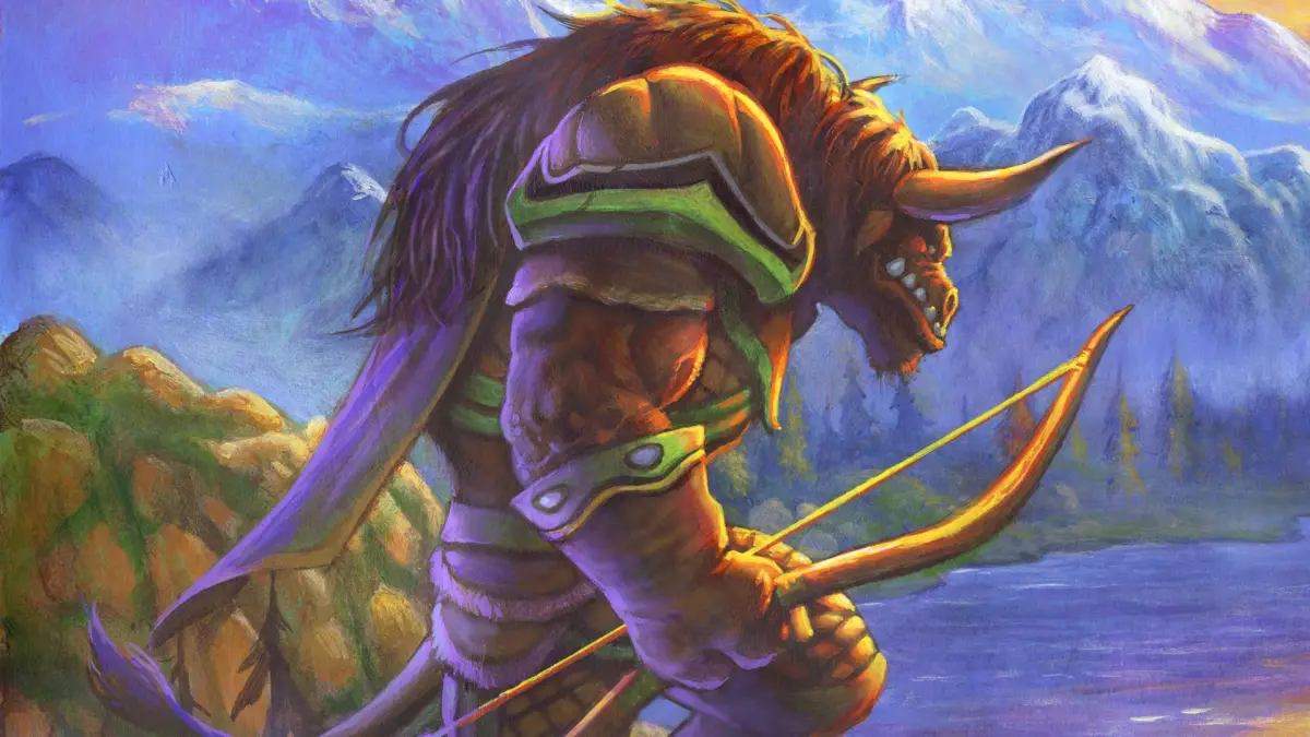 Tauren dengan busur, ras yang dibuff sebelum WoW Forever name reservation berakhir