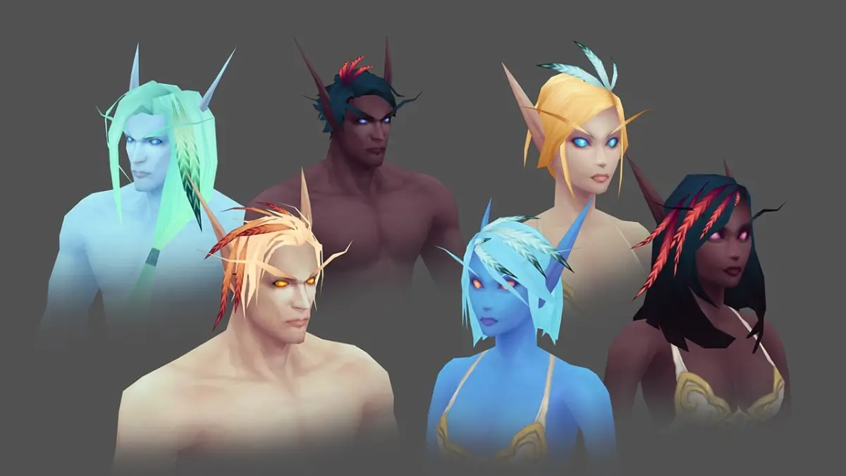 Pilihan tampilan Skyborne elves untuk WoW Forever name reservation